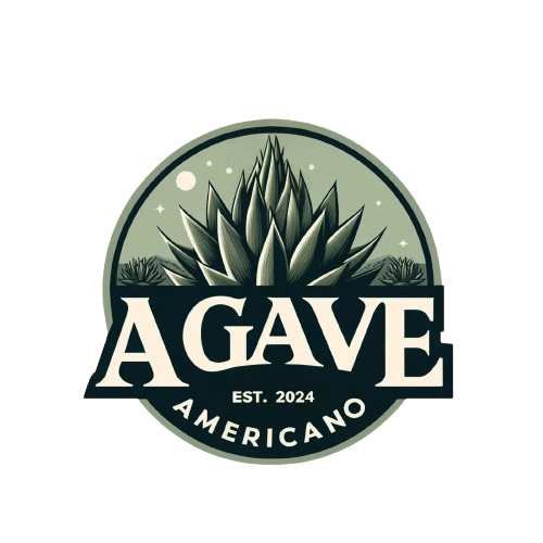 Agave Americano stylized logo with agaves