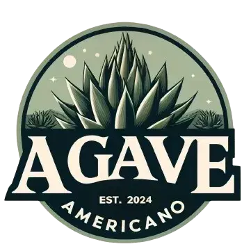 Agave Americano stylized logo with agaves